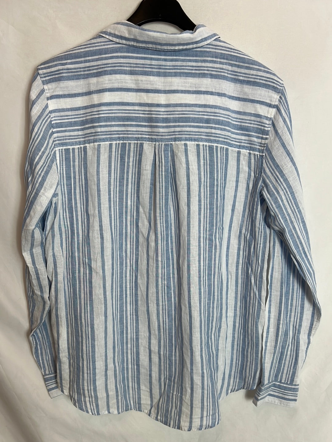 SPRINGFIELD. Blue and white striped blouse, size 40