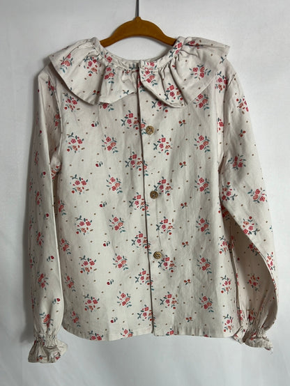 CLOVET PETIT. Light pink floral blouse. Size 6 years
