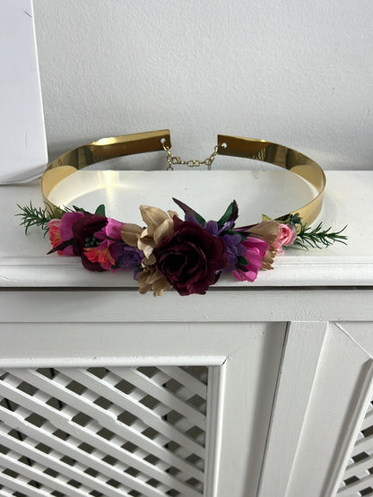 TINTORETTO. Cinturón rígido flores. T 90