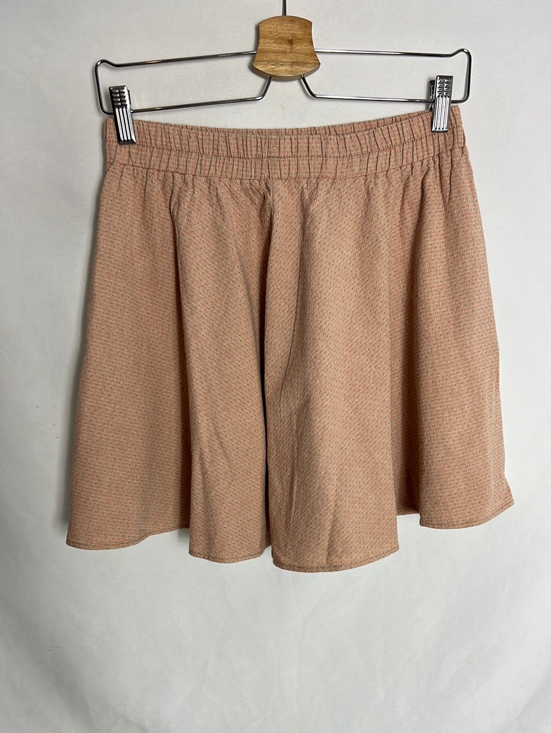 SUSISWEETDRESS. Falda beige textura estampada. T L