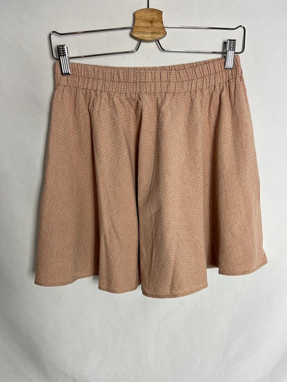 SUSISWEETDRESS. Falda beige textura estampada. T L