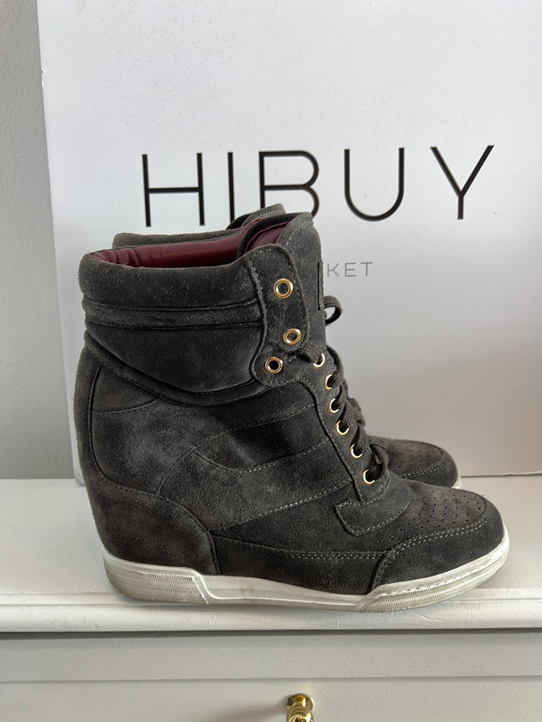 MARC JACOBS. Botines deportivos cuña interior. T 40