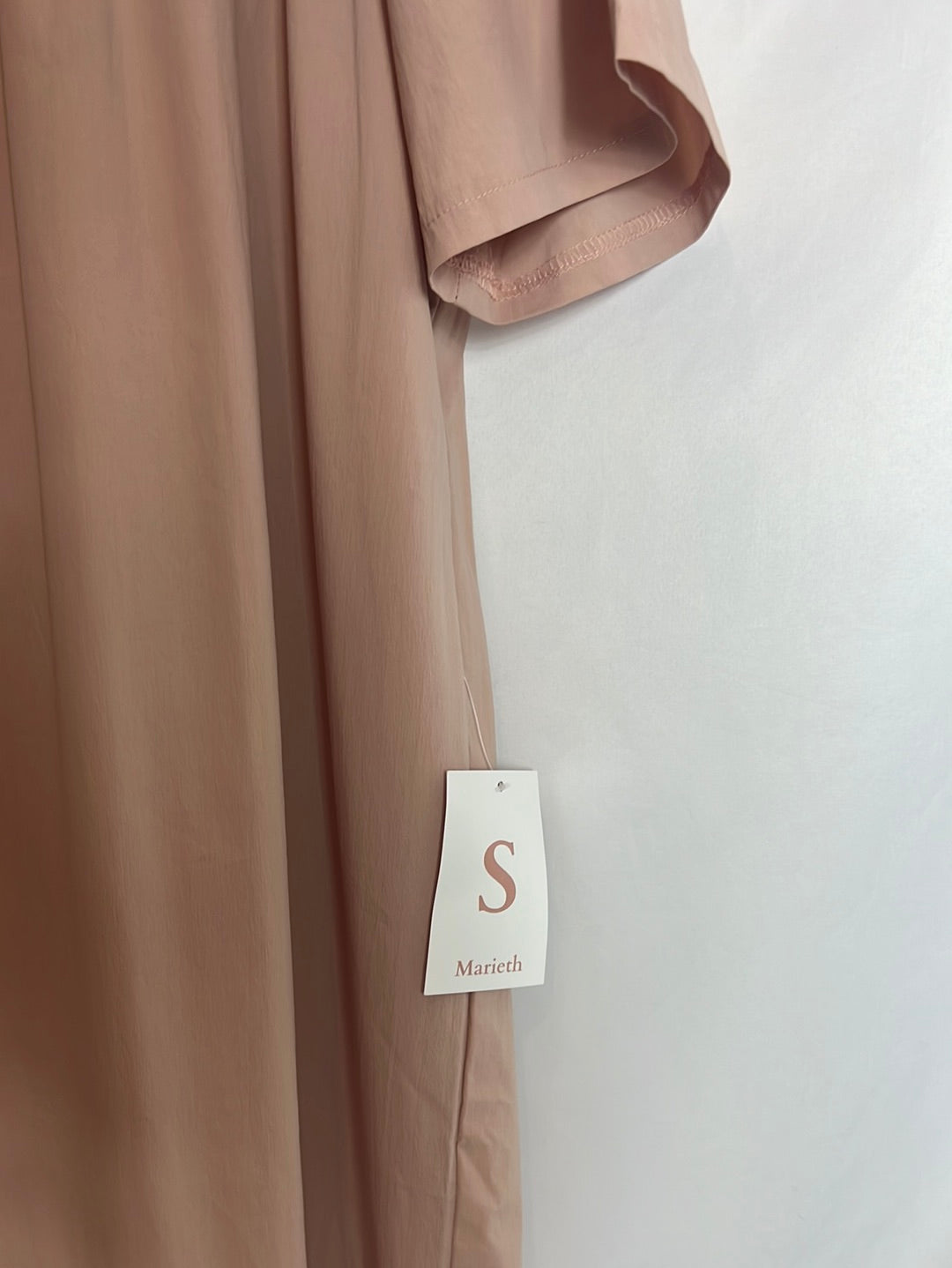 MARIETH. Pink ruffle midi dress. T.S.