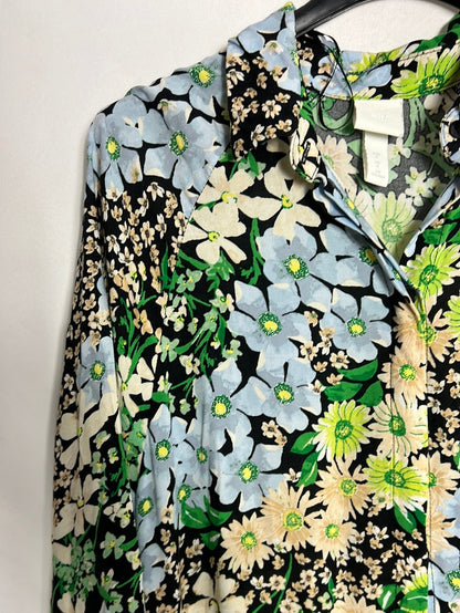 H&amp;M. Flower print midi dress. T.S.
