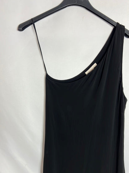 H&M. Vestido midi ajustado asimétrico. T 38