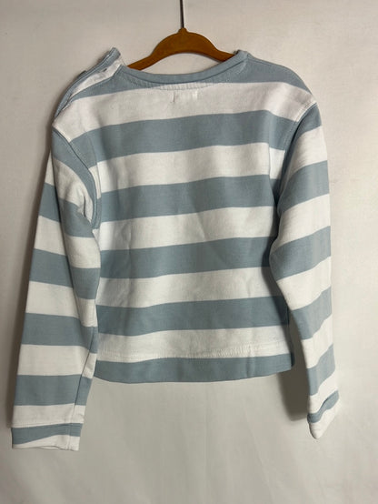 GOCCO. Sudadera rayas azul y celeste. T 2-3 años
