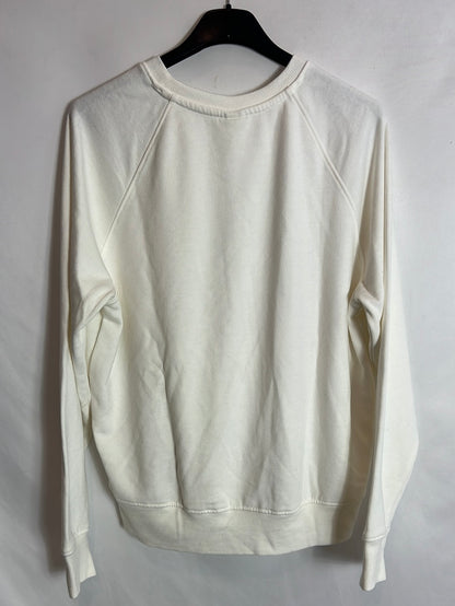 H&M. Sudadera blanca básica. T XS
