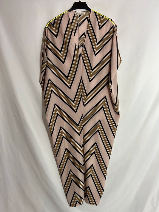 PEPERONI BAND. Light pink tunic-effect printed dress. TS/M