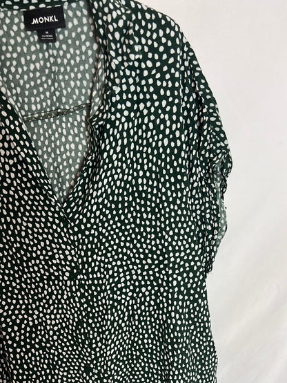 MONKL. Vestido camisero verde. T.M