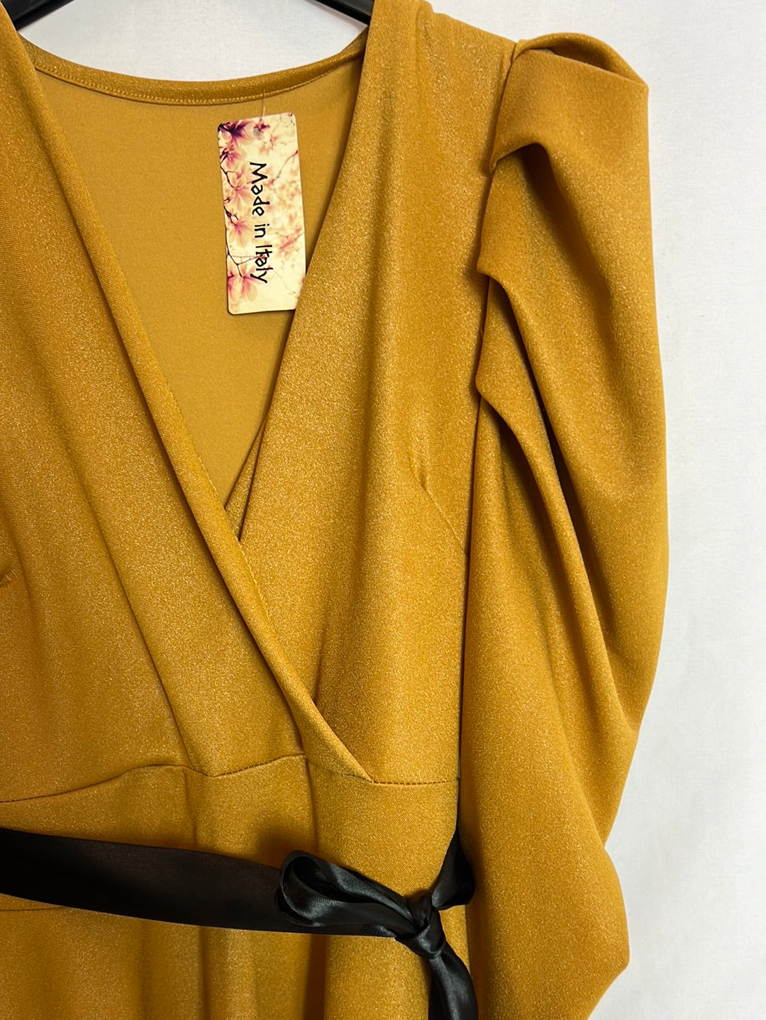 OTRAS. Vestido mostaza fluido  TU(m)