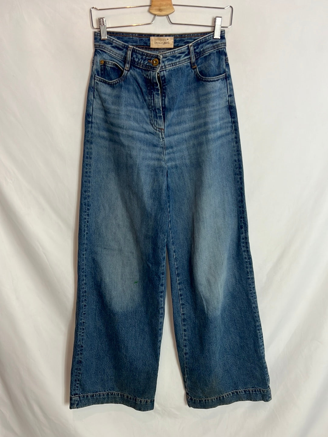 Wide denim trousers size 36