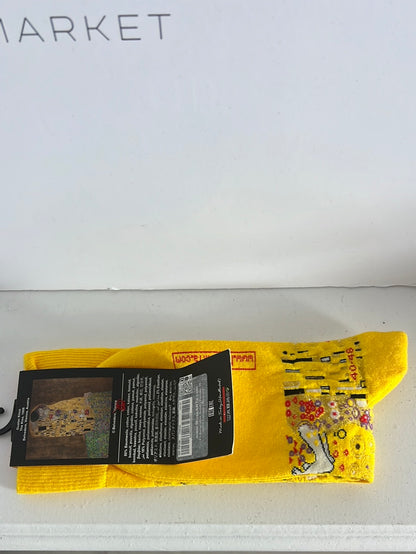 ART SOX. Calcetines amarillos dibujos. T40-46