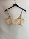 IN THE STYLE. Crop top satinado champagne. T.S