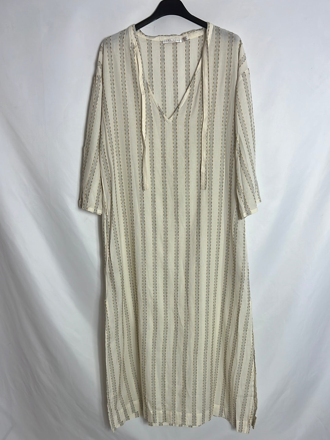 ZARA HOME.  Vestido estilo caftán bordados. T S