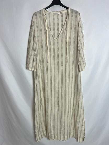 ZARA HOME.  Vestido estilo caftán bordados. T S