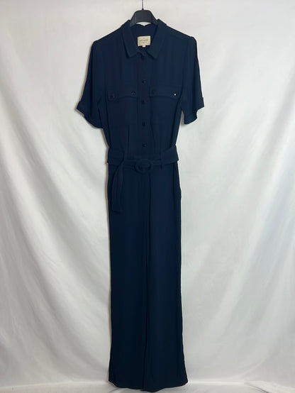 SÉZANE. Blue jumpsuit with belt. Size 34 (Tara)