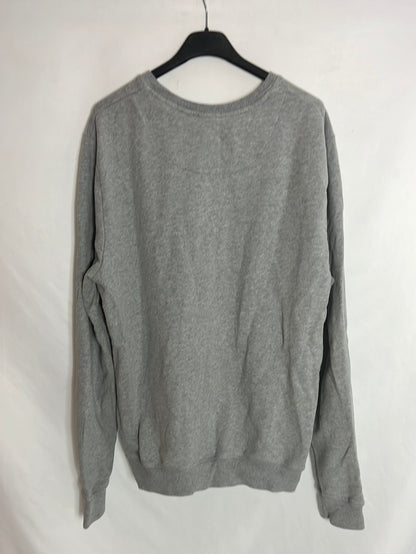 ECOALF. Sudadera gris logo. T XL