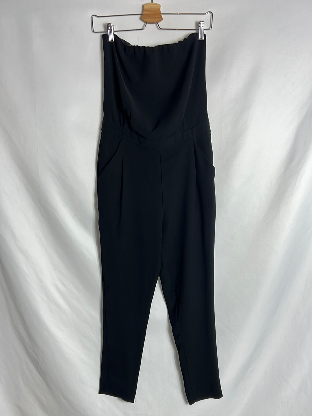 ZARA. Black strapless jumpsuit. Size XS