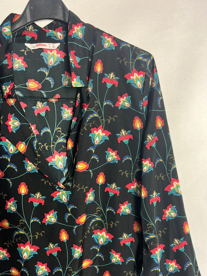 LEFTIES. Black floral dress. TL