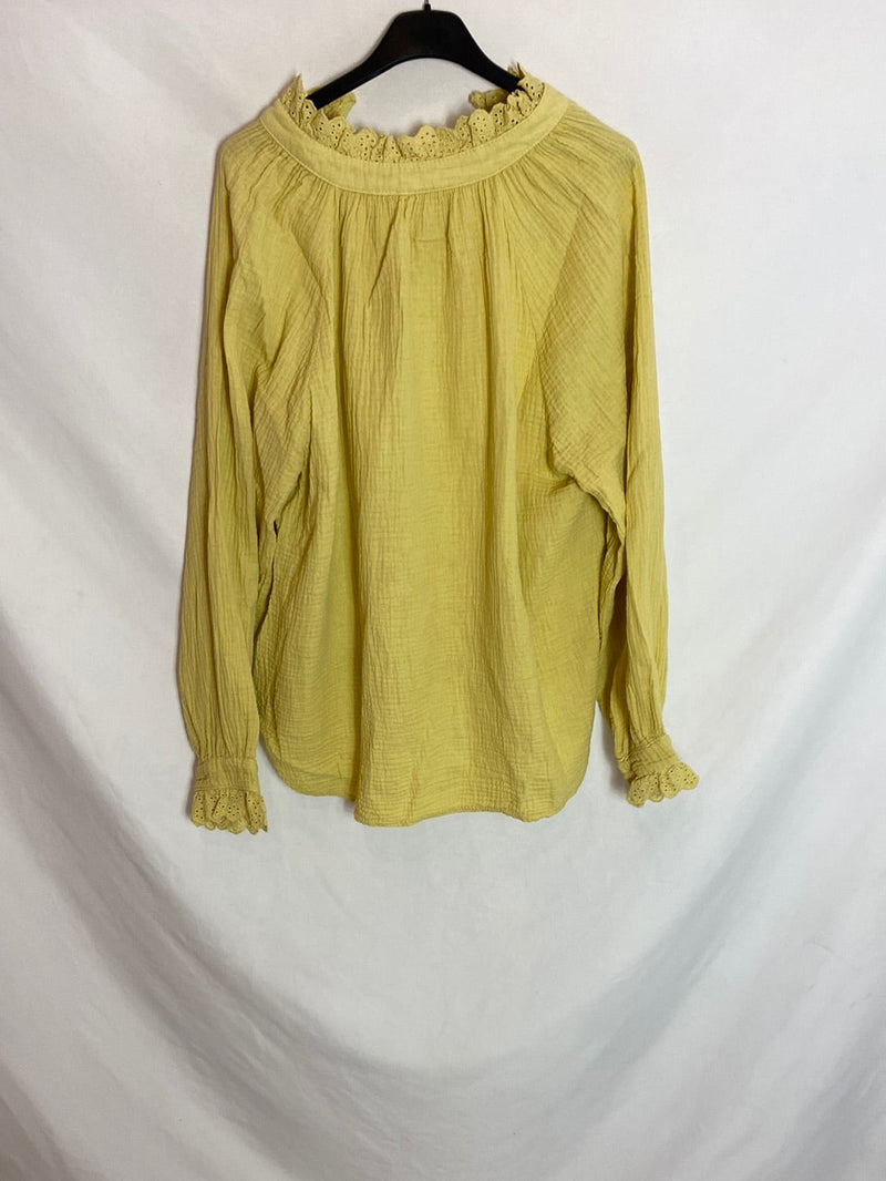 OTRAS. Blusa amarilla algodón TU(s/m)
