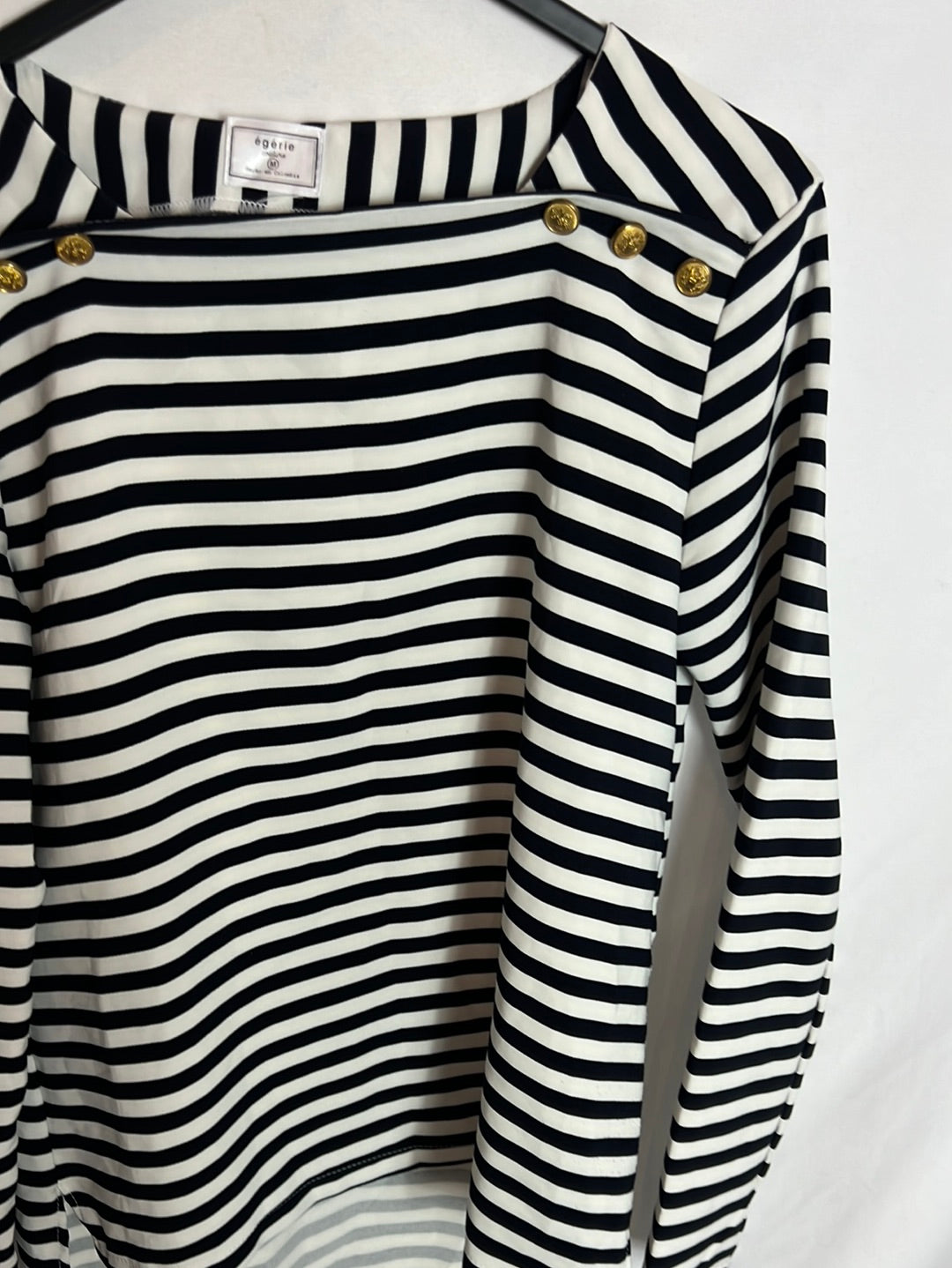 ÉGERIE. Camiseta 3/4 rayas. T.M