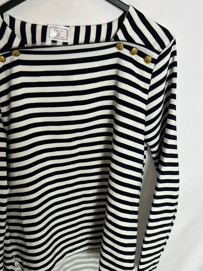 ÉGERIE. Camiseta 3/4 rayas. T.M