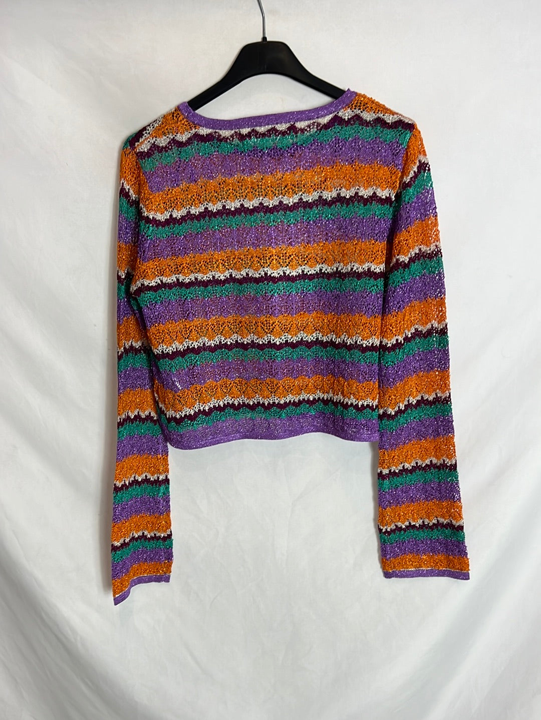 PRIMARK. Top croché colores T.s