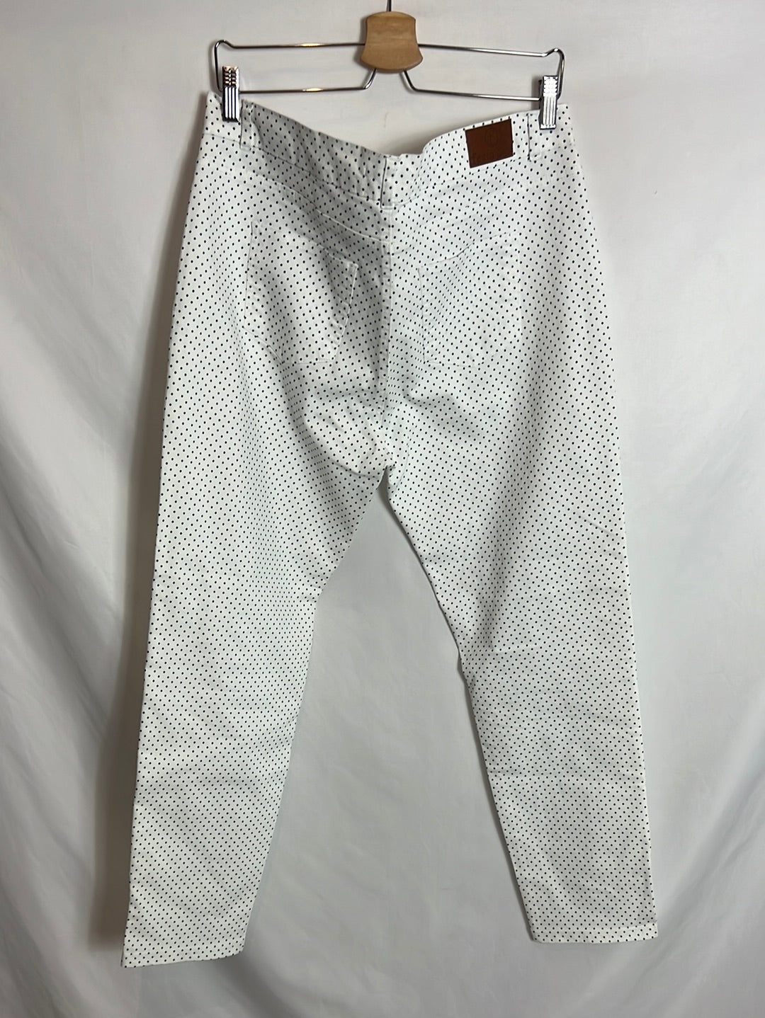 FESTA. Skinny polka dot denim pants. Size 48