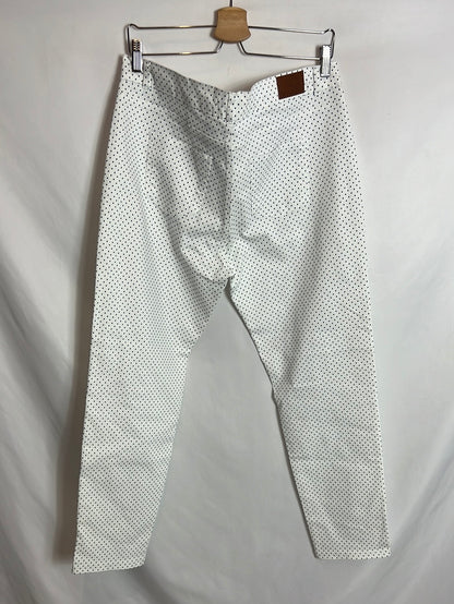 FESTA. Skinny polka dot denim pants. Size 48