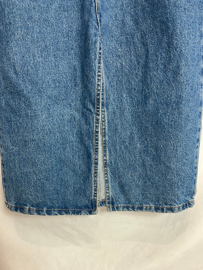 MANGO. Vestido denim apertura T S