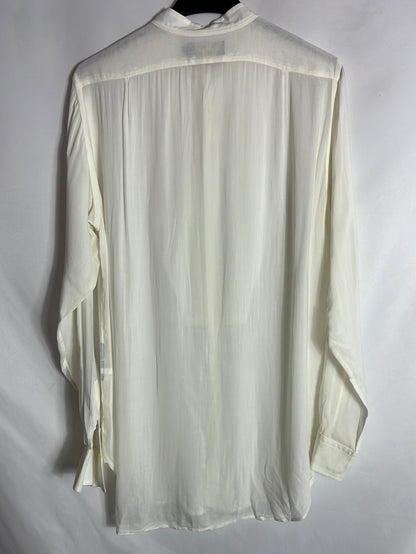 RALPH LAUREN POLO. Flowing light beige blouse. T.S.