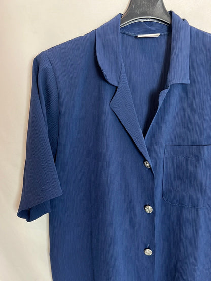 EGATEX. Vestido azul vintage T.s