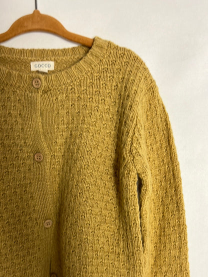 GOCCO. Chaqueta mostaza textura. T 7-8 años