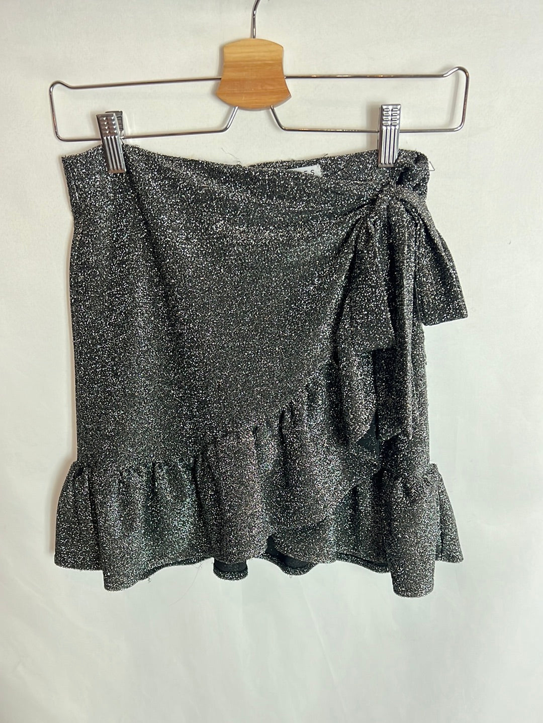LOAVIES. Silver short skirt T.xs
