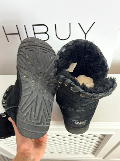 UGG. Botas negras pelito T.38