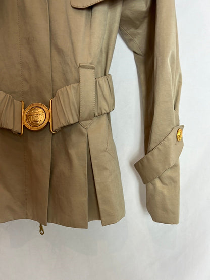 HOLY PREPPY. Chaqueta estilo militar beige. T L (M)