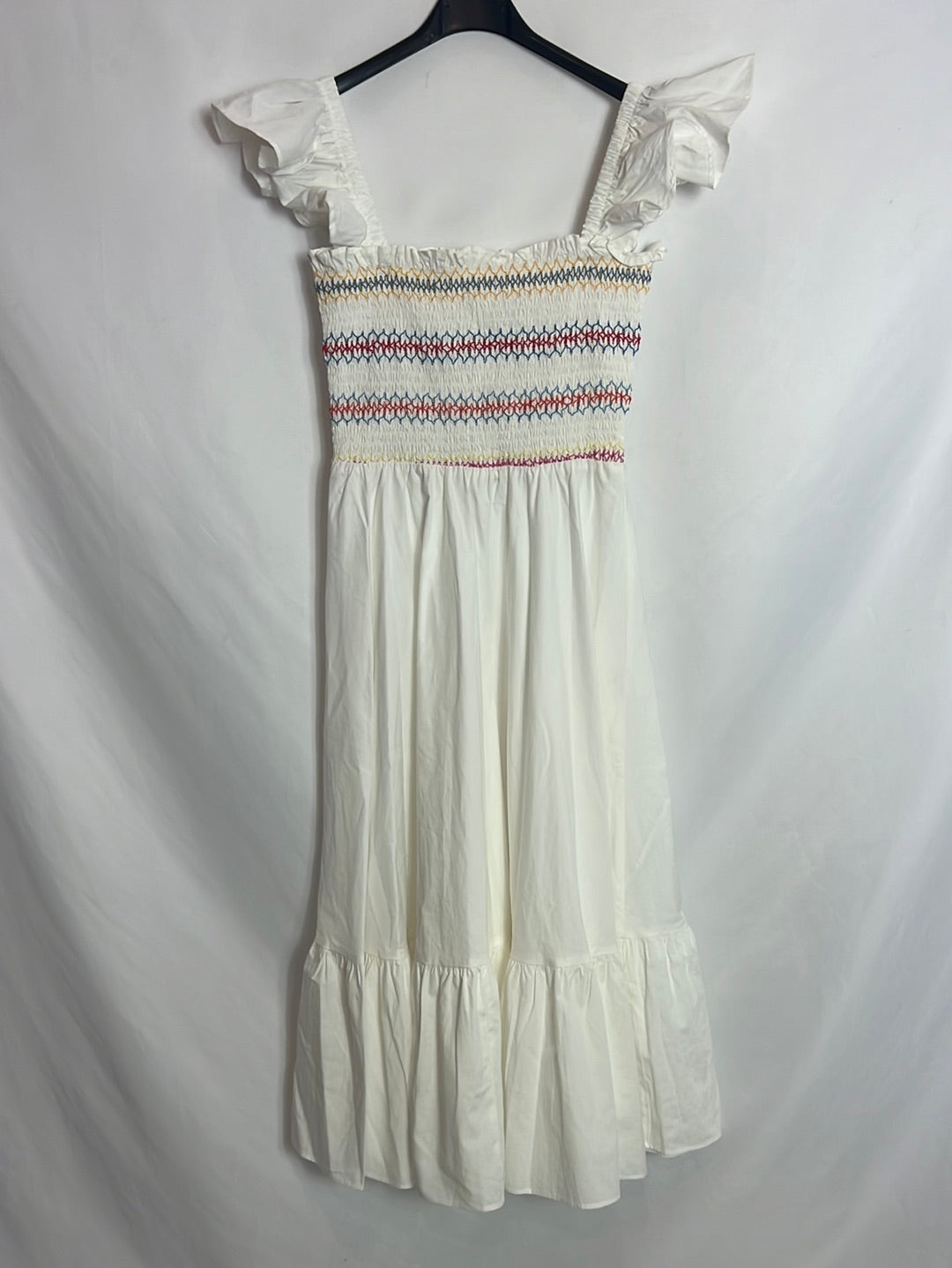 OTHERS. White honeycomb midi dress. TS