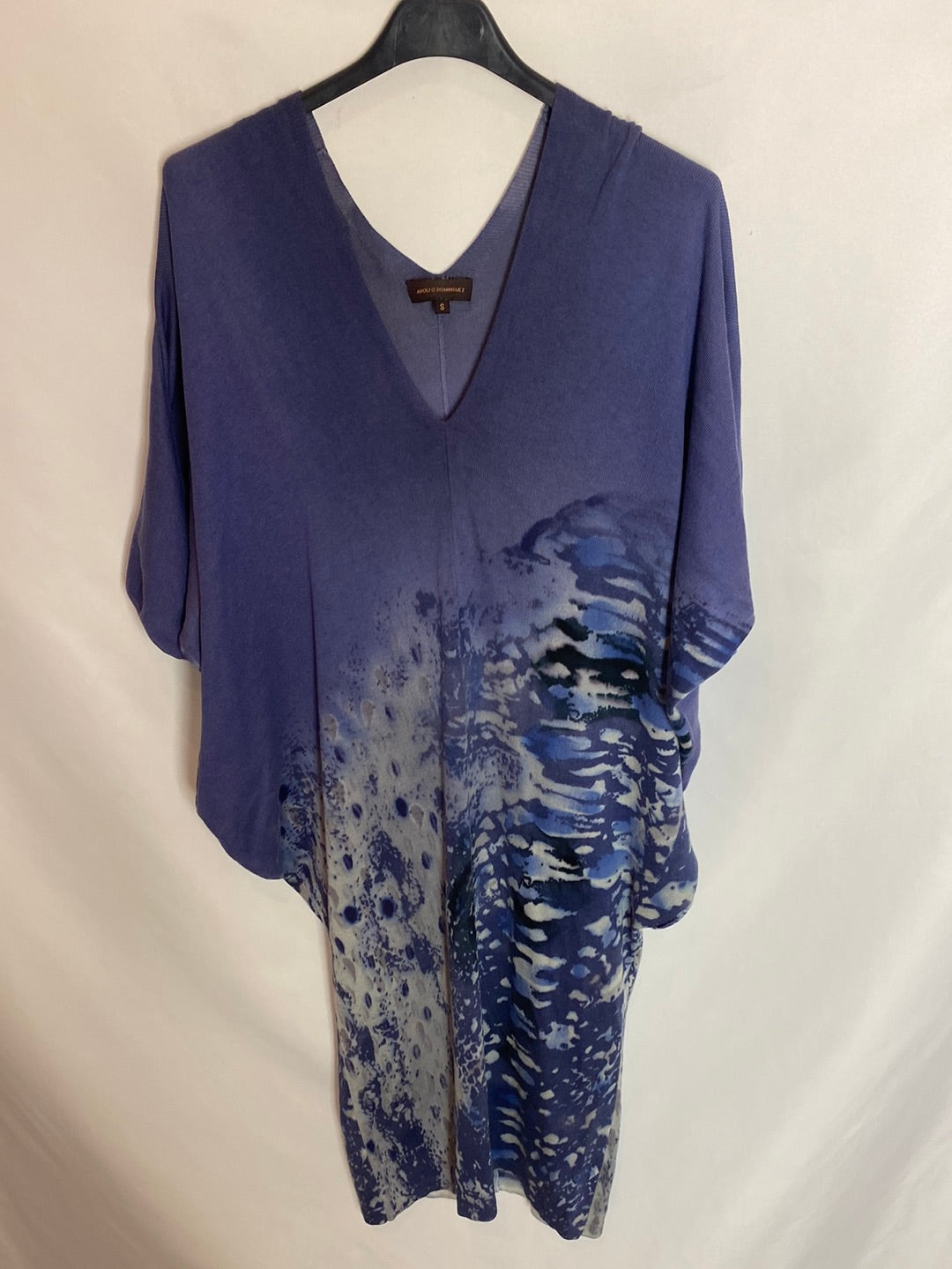 ADOLFO DOMINGUEZ. Short blue shirt dress Ts