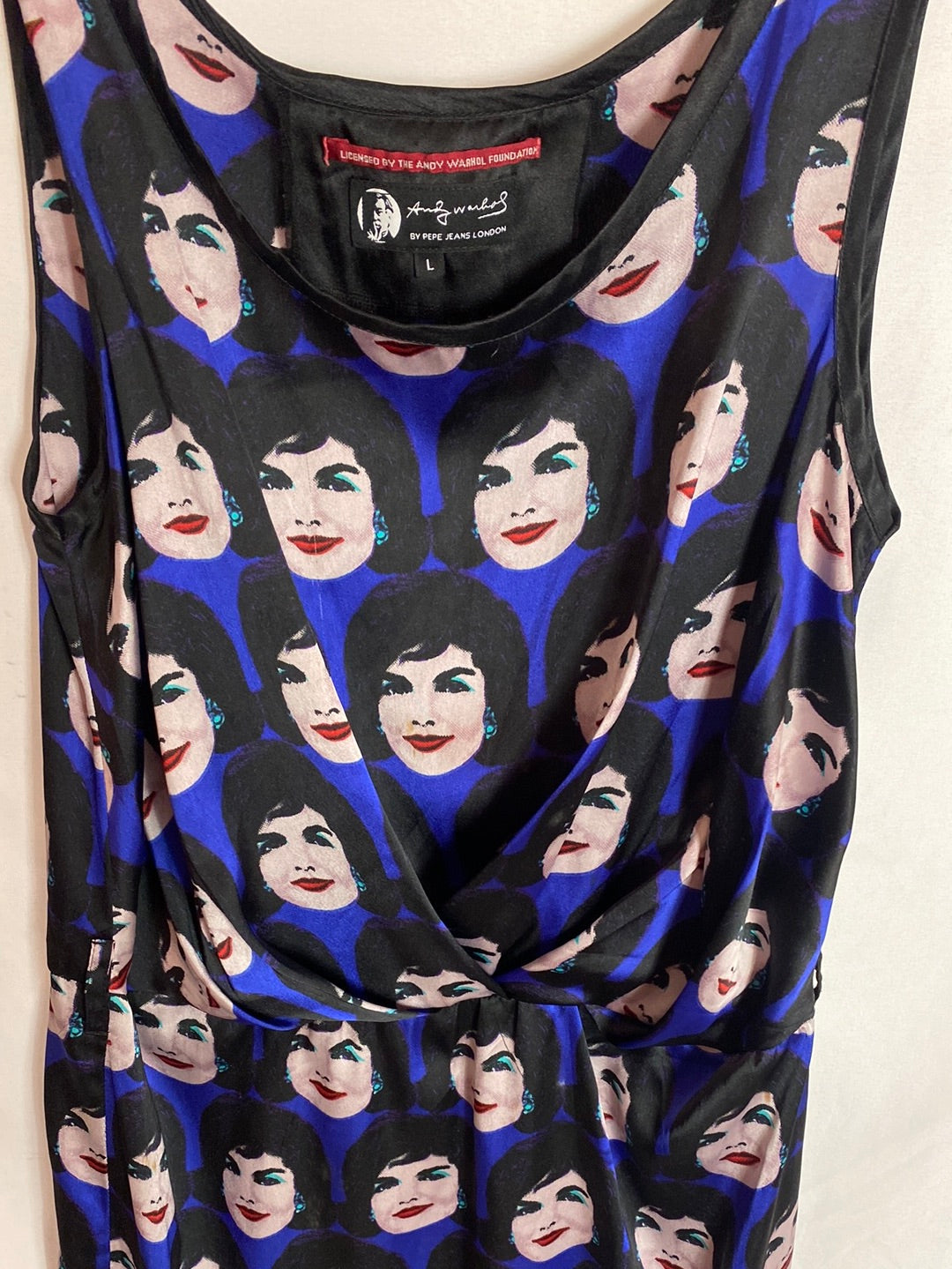 PEPE JEANS. Face-print dress. TL