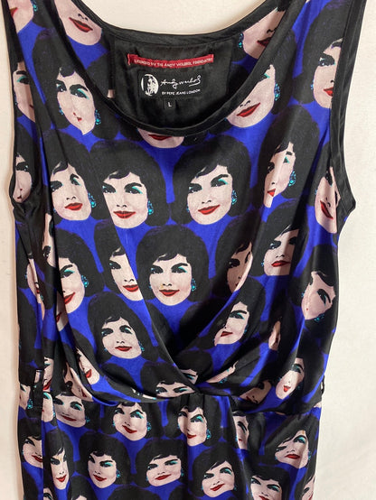 PEPE JEANS. Face-print dress. TL
