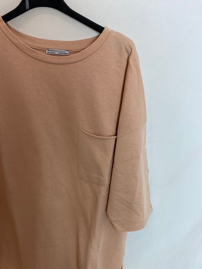ZARA. Camiseta rosa oversized T.m