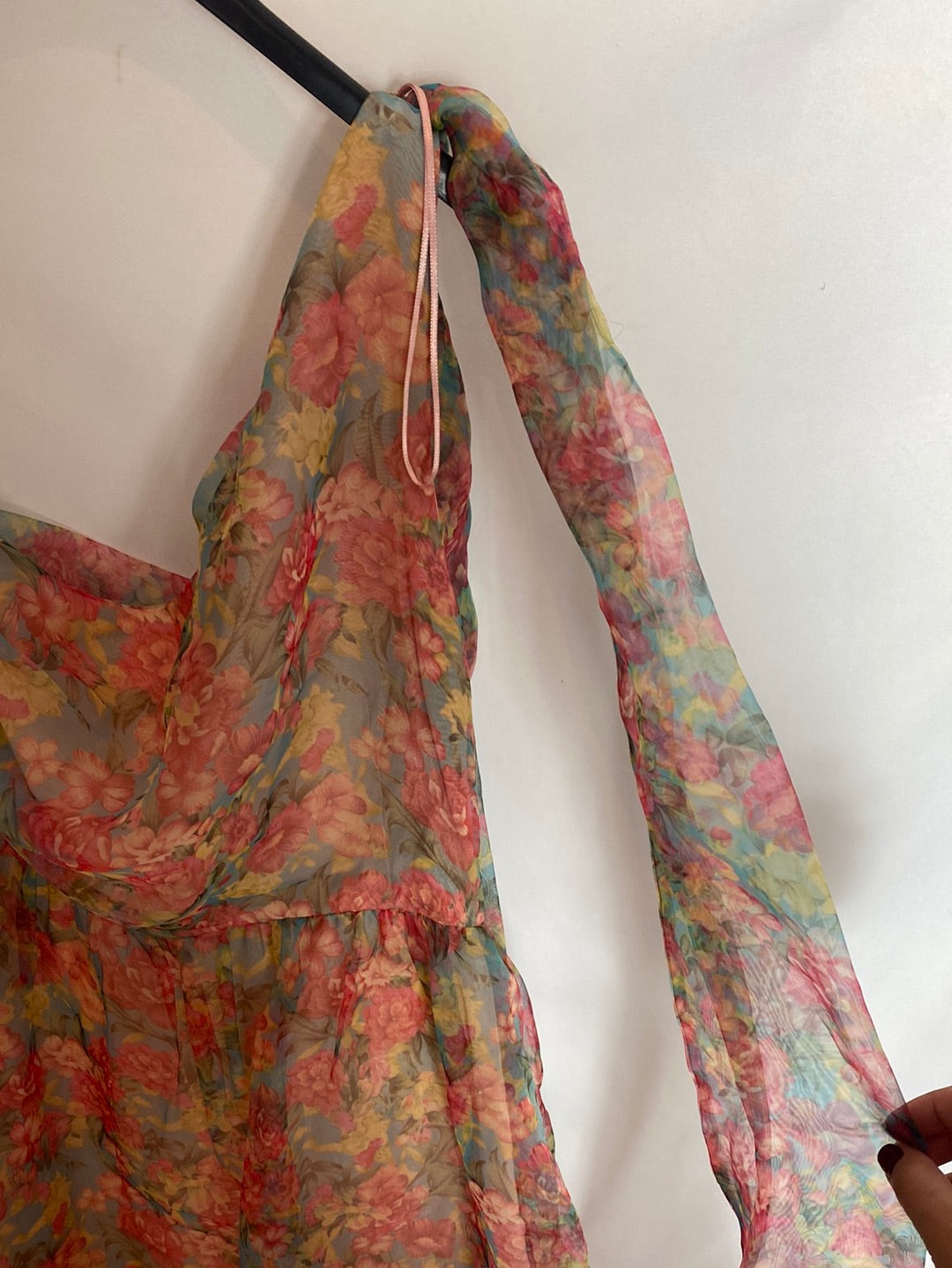 ZARA. Short asymmetrical tulle dress Ts