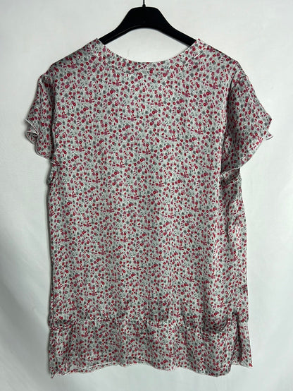 C&A. Top fluido flores satinado. T 42