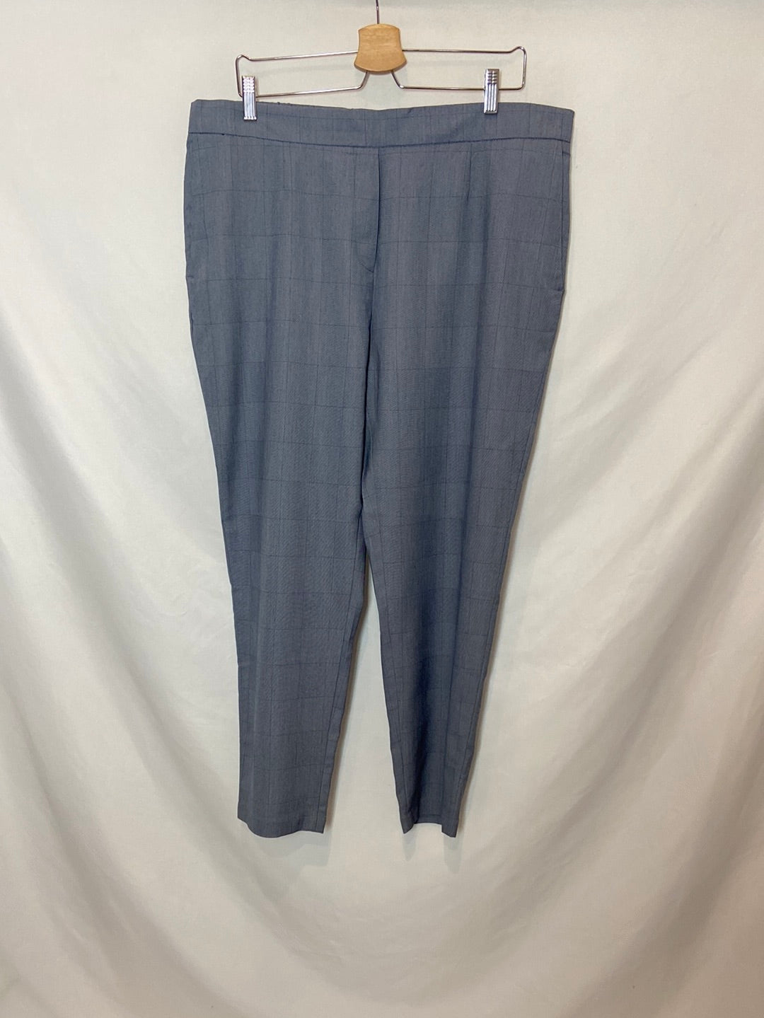 CORTEFIEL. Blue checked dress pants, size XXL