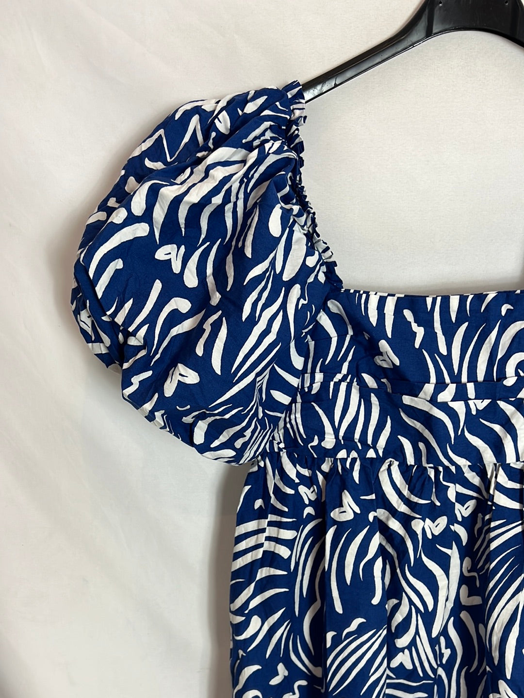 PRIMARK. Vestido corto manga farol. T Se