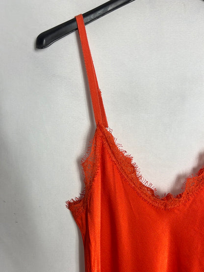 ALGO BONITO. Top lencero naranja. T M/L