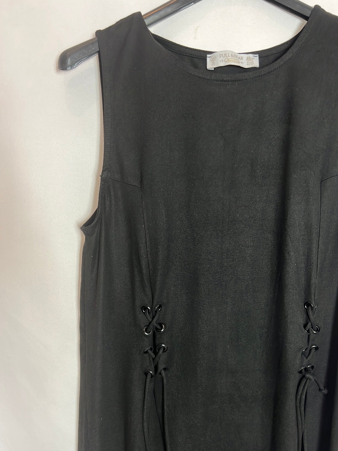 PULL&amp;BEAR. Black suede Ts dress