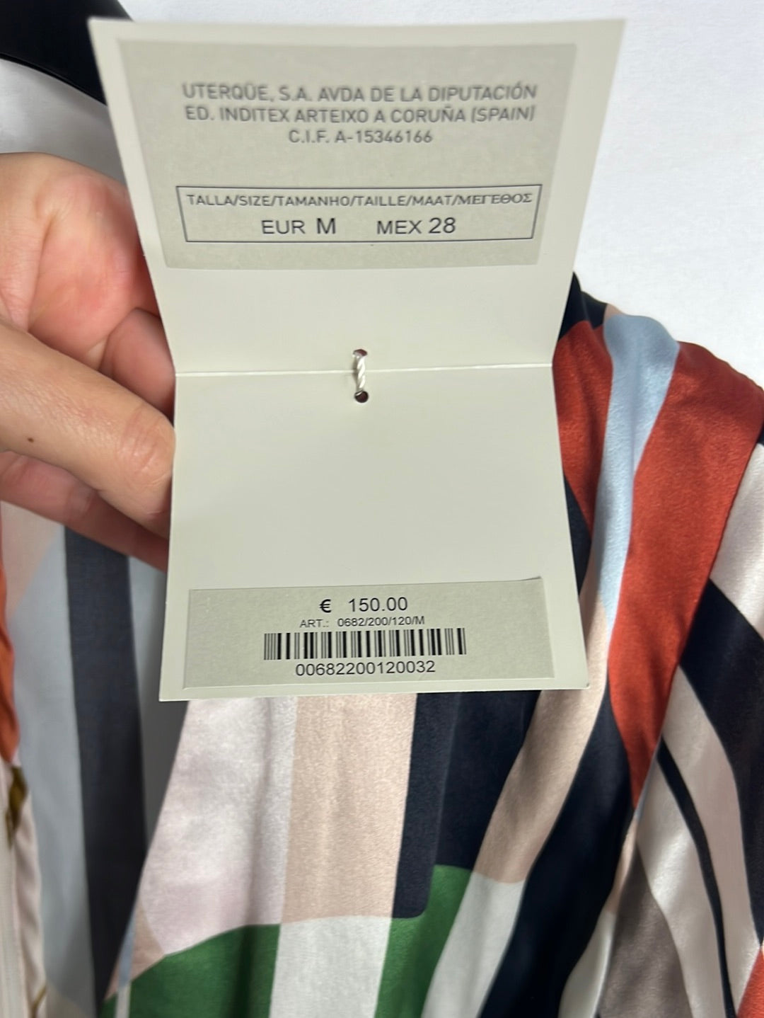 UTERQÜE. Mono largo estampado satinado. T M