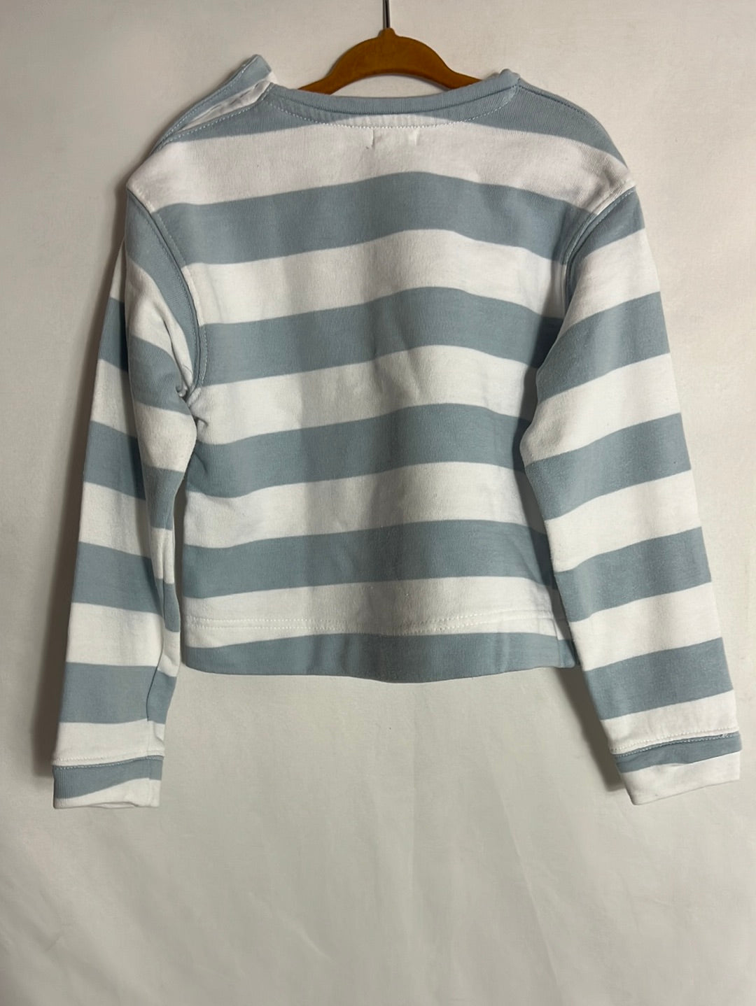 GOCCO. Sudadera rayas azul y celeste. T 7-8 años