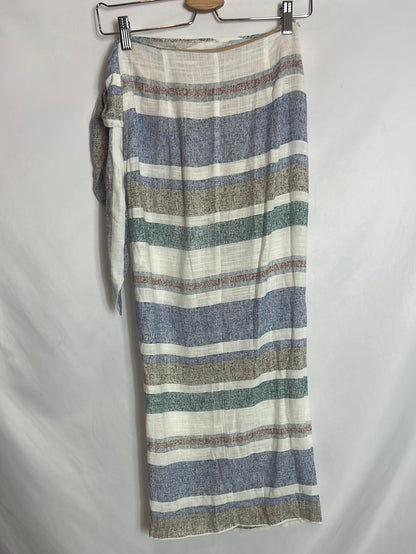 ZARA. Falda efecto pareo efecto lino. T XS